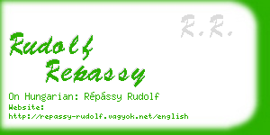 rudolf repassy business card